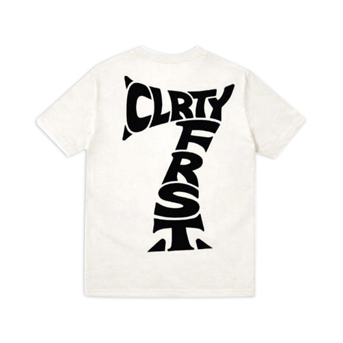 CLRTY FRST Cream/ Black  Tee