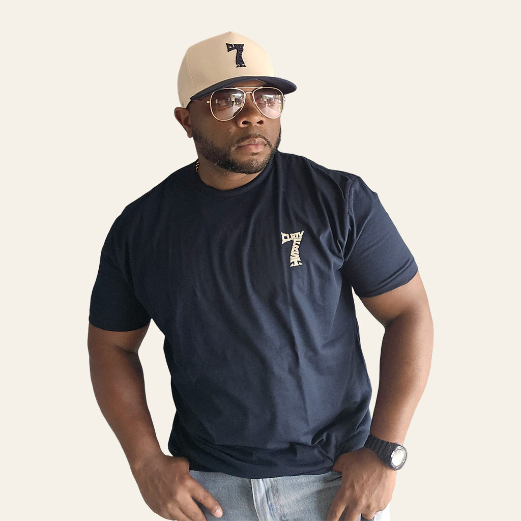 Blue CLRTY FRST 7 Tee