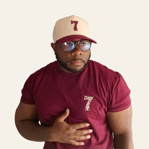 Maroon CLRTY FRST 7 Tee