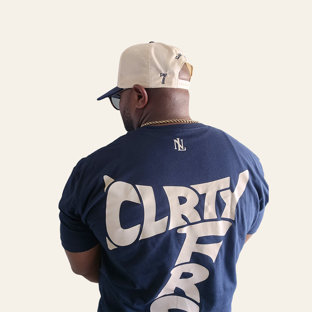 Blue CLRTY FRST 7 Tee