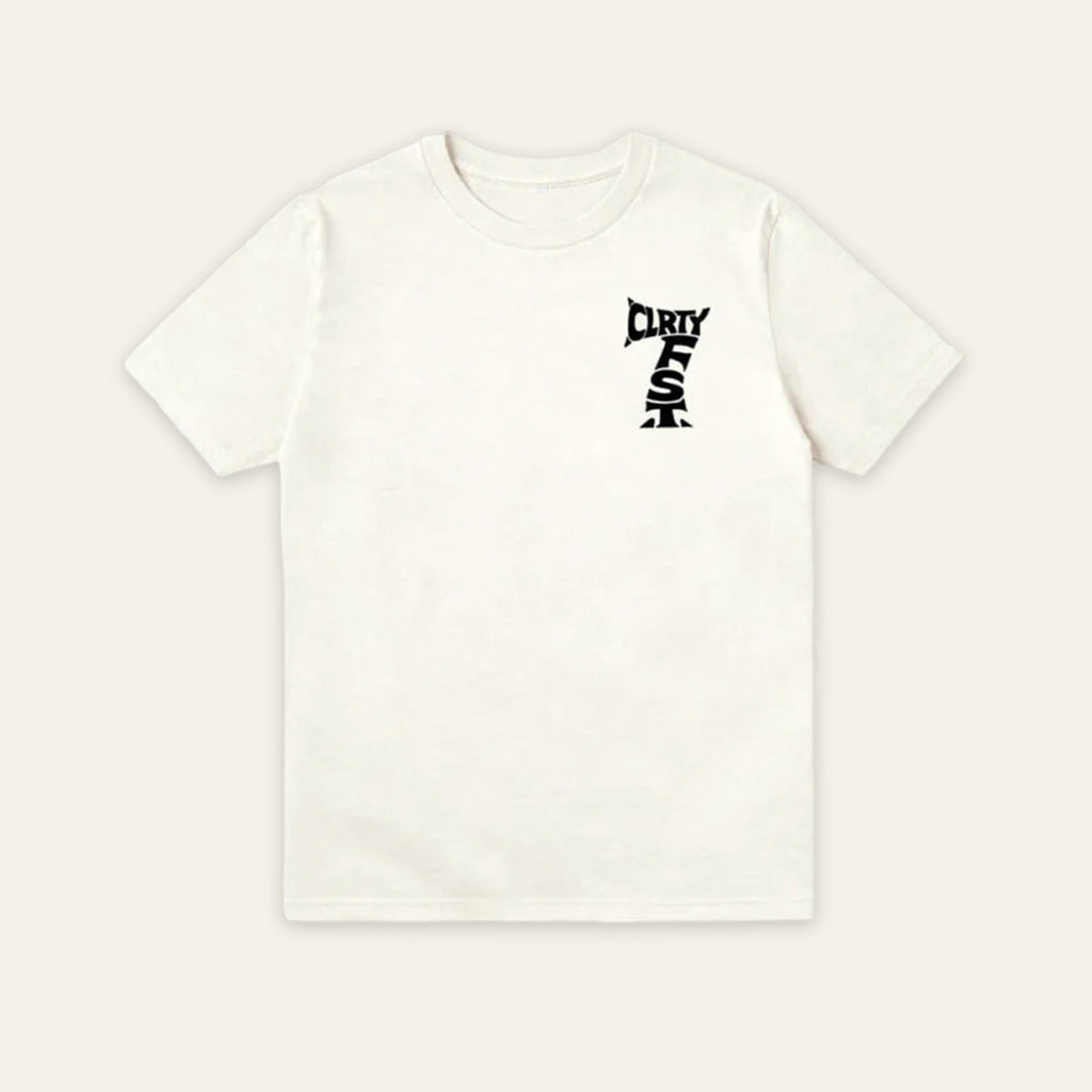 CLRTY FRST Cream/ Black  Tee